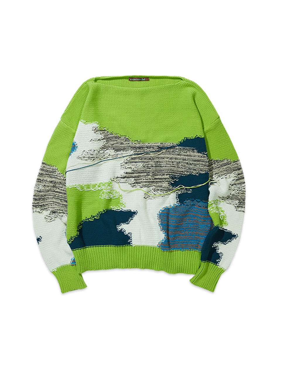Andersson Bell - Unisex Franc Intarsia Sweater (Light Green)