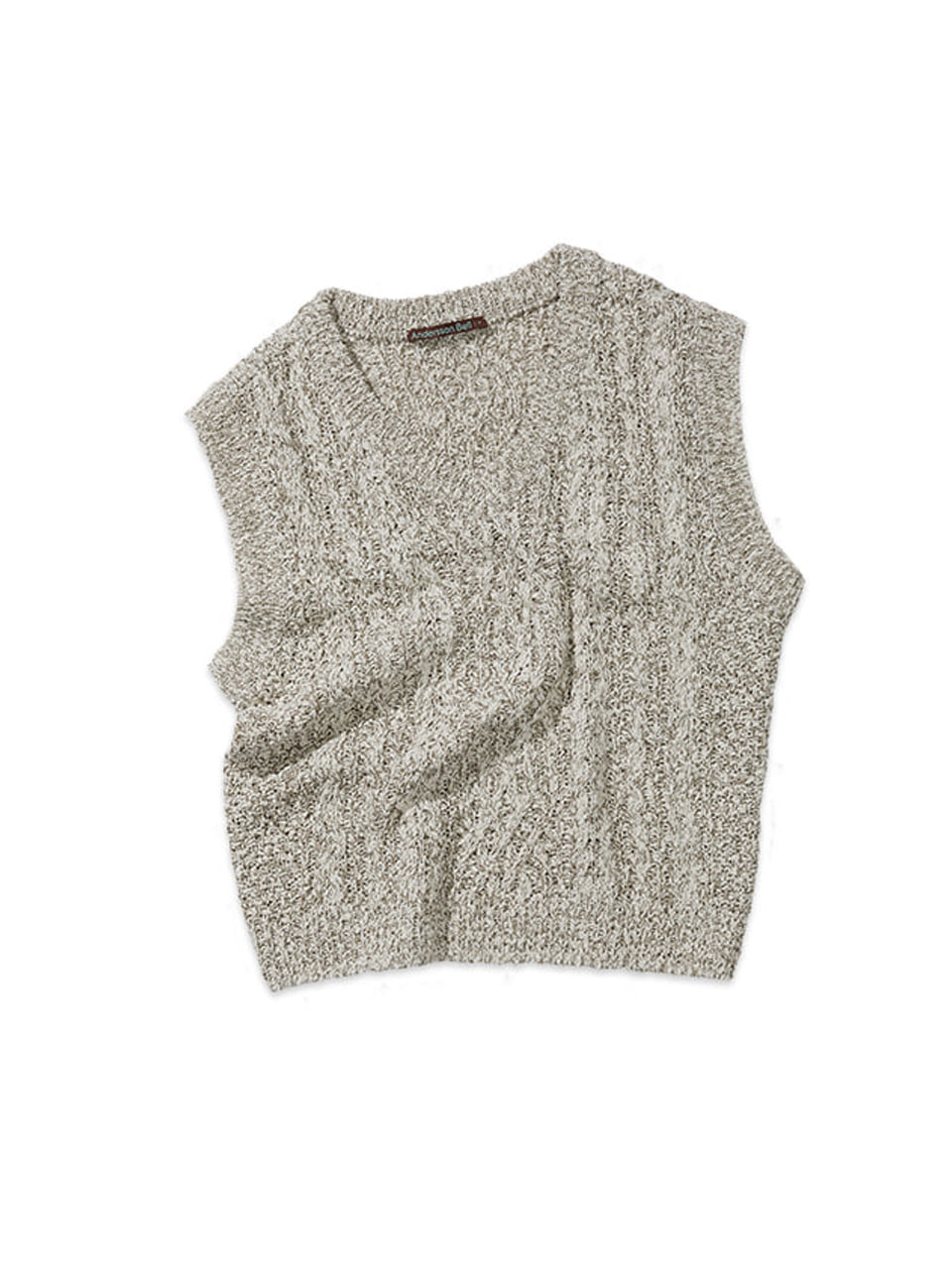 Andersson Bell - Totto Cable Vest (Ivory/Beige)